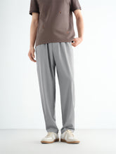 Men's Grey Stretch Tapered Casual Pants